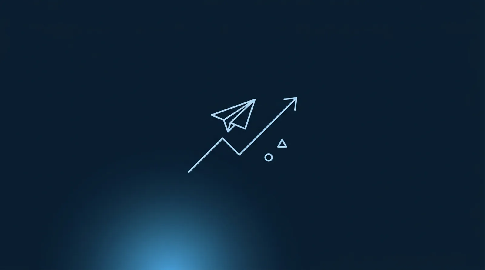 Line-art illustration explaining how a Telegram signal copier works